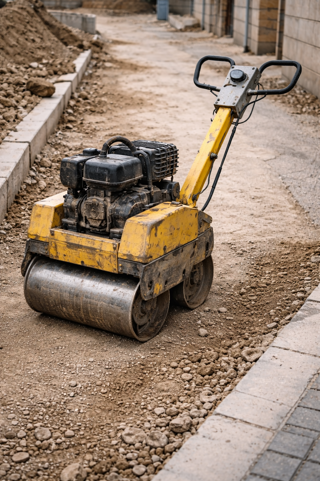 alquiler rodillo compactador manual mostoles