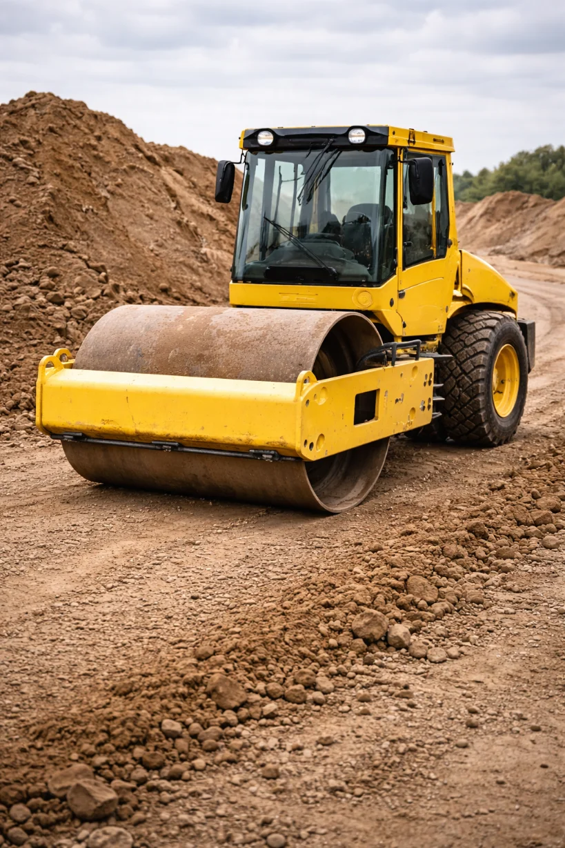 alquiler rodillo compactador monocilindrico Parla